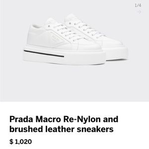 COPY - PRADA SNEAKERS Macro Re-nylon and brushed leather